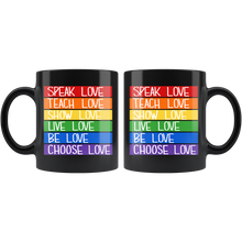 Load image into Gallery viewer, All The Love Black Mug
