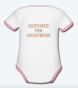 TEAM LOVE Customizable Organic Short Sleeve Baby Bodysuit