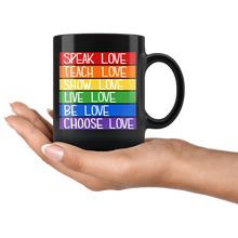 Load image into Gallery viewer, All The Love Black Mug
