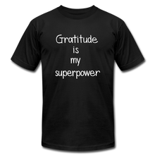 Load image into Gallery viewer, Gratitude Unisex Jersey T-Shirt - black
