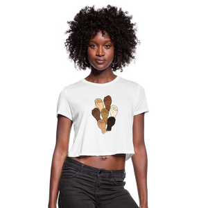 Black Lives Matter Women's Cropped T-Shirt - white