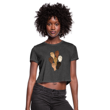 Load image into Gallery viewer, Black Lives Matter Women&#39;s Cropped T-Shirt - deep heather
