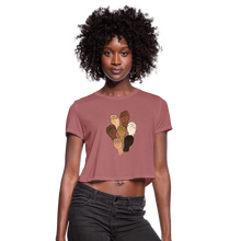 Load image into Gallery viewer, Black Lives Matter Women&#39;s Cropped T-Shirt - mauve
