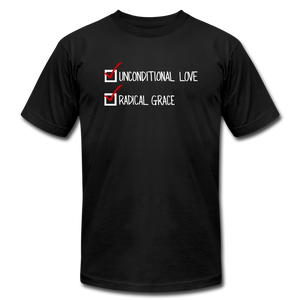Love and Grace Unisex T-Shirt - black