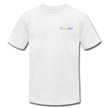 Load image into Gallery viewer, Love Wins Unisex Tee - white
