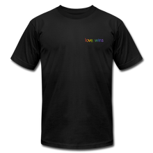 Load image into Gallery viewer, Love Wins Unisex Tee - black
