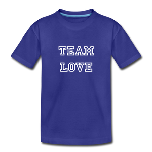 TEAM LOVE Kids' Customizable Premium Tee - royal blue