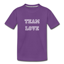 Load image into Gallery viewer, TEAM LOVE Kids&#39; Customizable Premium Tee - purple
