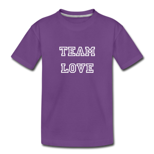 TEAM LOVE Kids' Customizable Premium Tee - purple